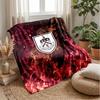 Coperta in Flanella con Stampa Calcio Burnley, Coperta Morbida Calda Leggera per Divano Letto Campeggio