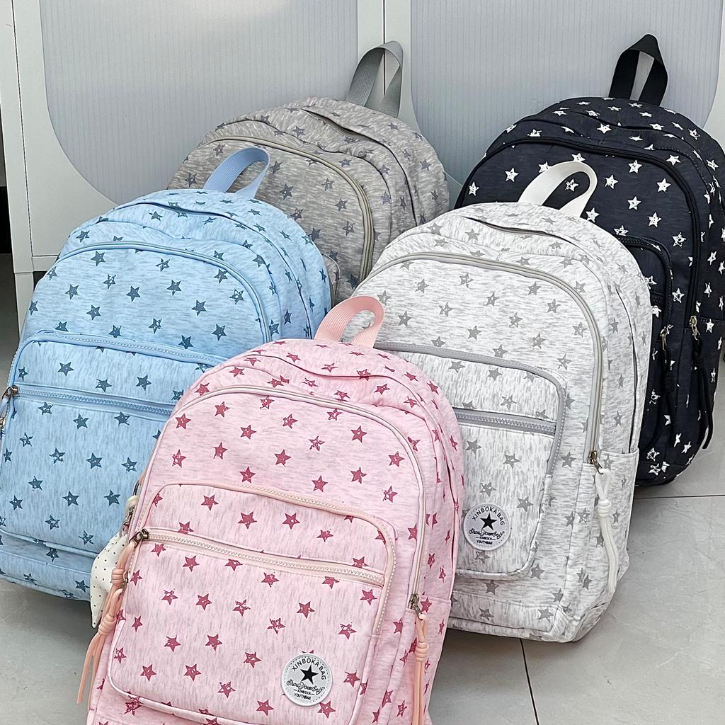 Zaino nuovo stella, zaino a grande capacità semplice per studenti, scuole medie, superiori, accademie, zaino versatile, alla moda per uomo e donna