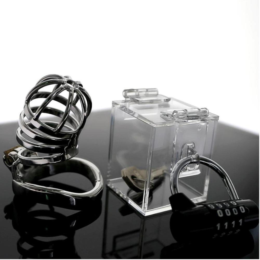 The Chastity Key Safe Acrylic Box Sex Toy  Fetish Chastity Toys