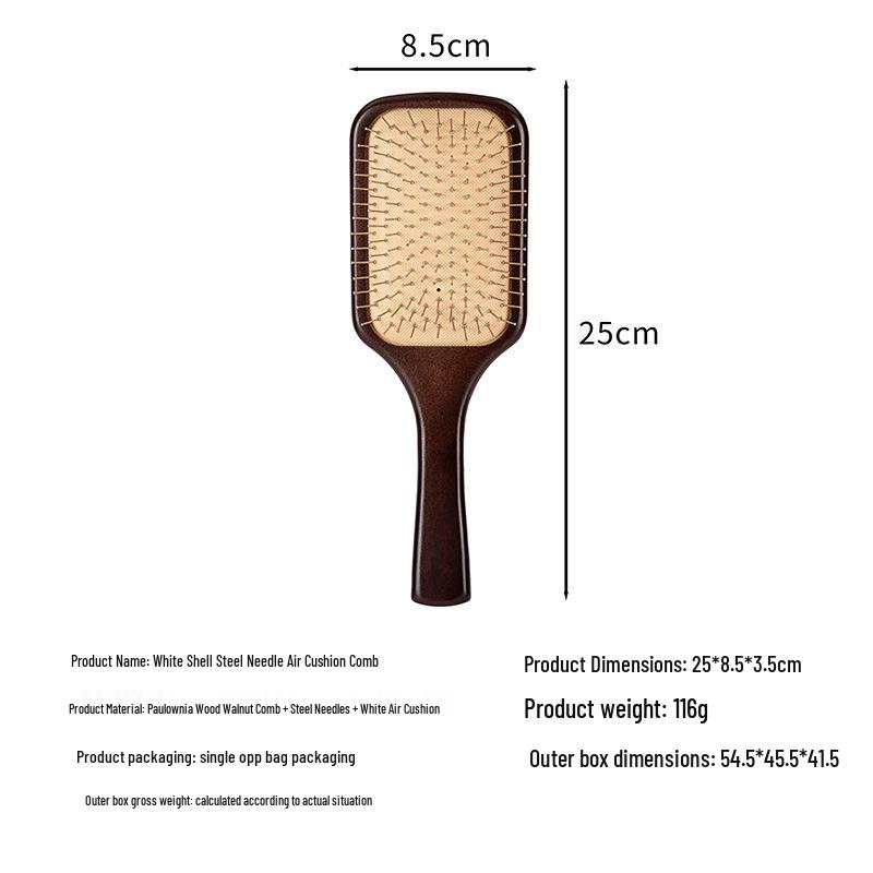 Professional Wooden Air Cushion Scalp Massage and Hairdressing Comb