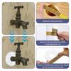 Attaches Wall Defense Caps Set Of 4 No Tool Required ABS Plastic Pipe Cover Plates with Strong Adhesive for Home Use