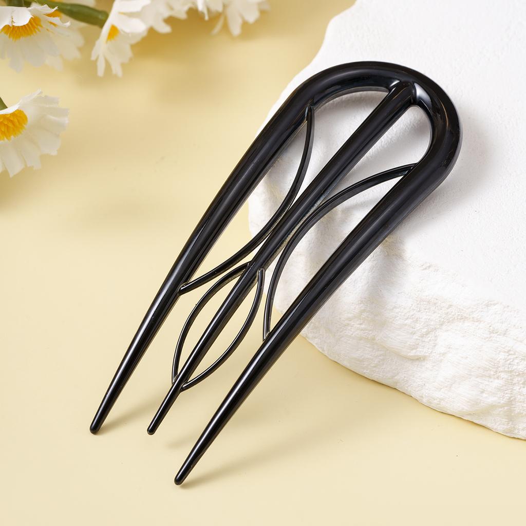 Female Geometric Hair Clip Headpiece, Practical U-shaped Hair Stick and Fork Hairstyle Tool, Fashionable Hair Accessory, Daily Styling Artifact.