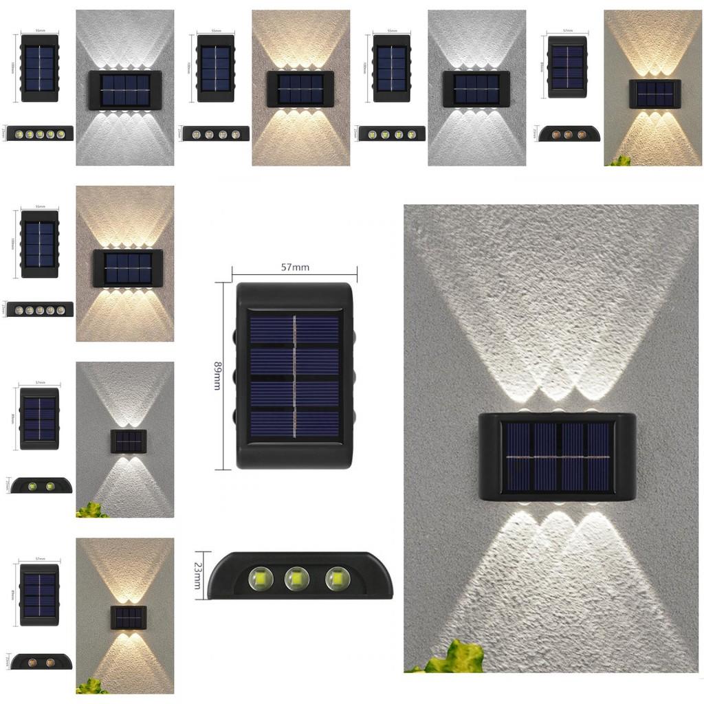 Solar Wall Lamp Outdoor Luminous Lighting Garden Fence Decoration Sunlight Light