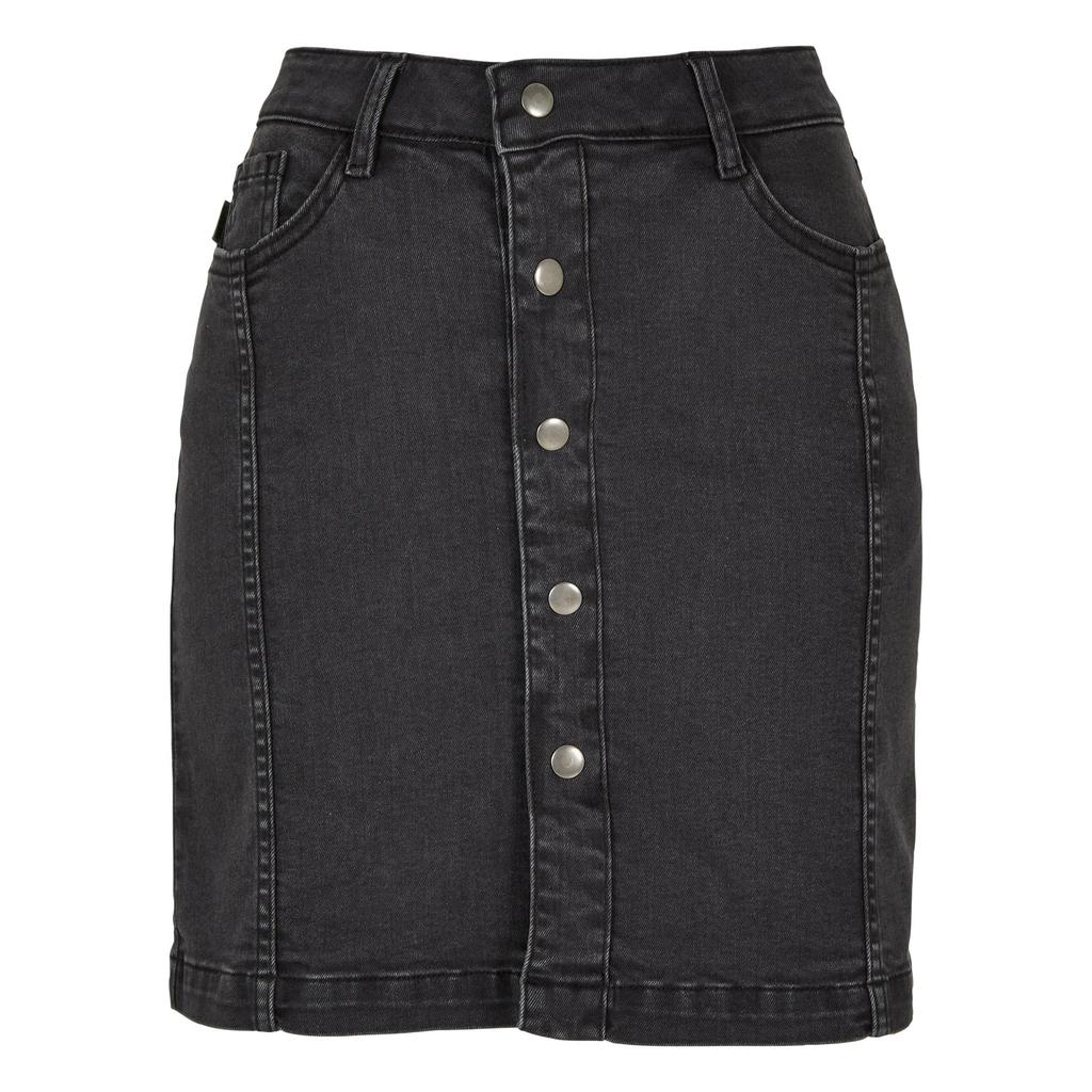 Urban Classics Womens/Ladies Button Denim Stretch Skirt