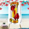 Epic MUFC Journey Print Beach Towel, Large Soft Quick Dry Towel for Beach Camping Swimming