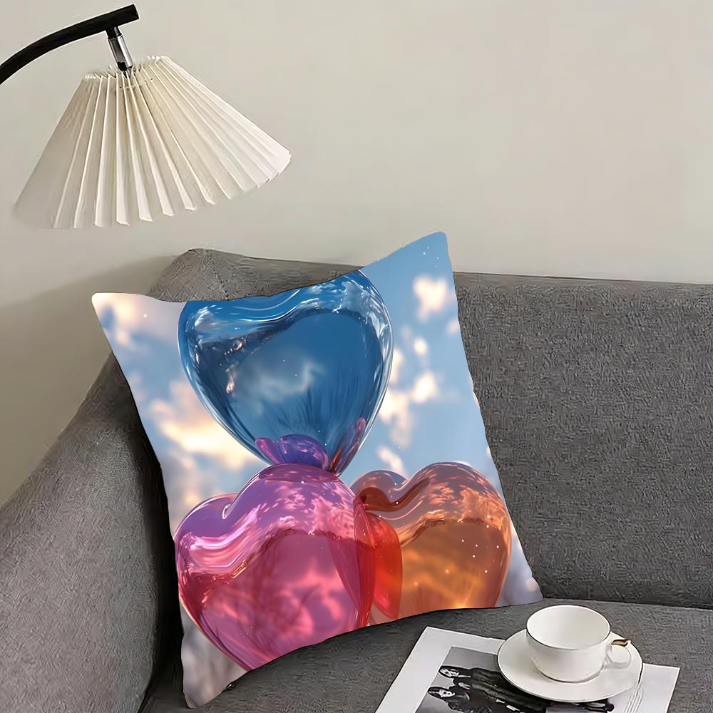 Balloon Fashion Cushion Cover Pillowcase Ultra Soft Skin Friendly Fabric Cloud Like Comfort  Concealed Zipper