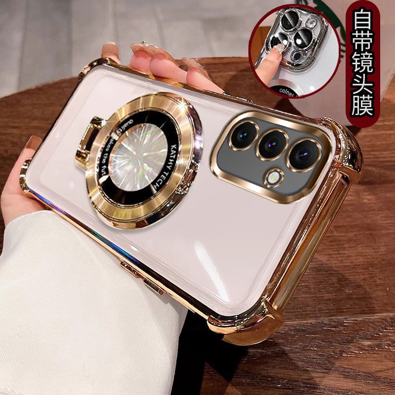 

Shockproof Glitter Plating Magnetic Holder Case For Samsung Galaxy A16 A26 A36 A56 A06 A15 A25 A35 A55 A14 A24 A34 A54 5G Cover A54 5G