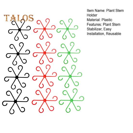 12 szt. uchwytów na łodygi roślin wielokrotnego użytku uchwyty na łodygi roślin pnących haki do podtrzymywania łodyg akcesoria do wzrostu roślin prezent dla entuzjastów ogrodnictwa