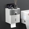 Toilet Tissue Box Waterproof Punch-free Toilet Paper Toilet Paper Rack Toilet Wall-mounted Paper Box Paper Roll