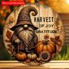2d Flat 20*20cm, Thanksgiving Home Decoration, Pumpkin Circular Wooden Logo Creative Decorative Board, for Home, Office, Garden, Bar Decor.