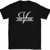 Letter V Monogram Your Text Here Custom T-Shirt Personalized Family Gift Tee
