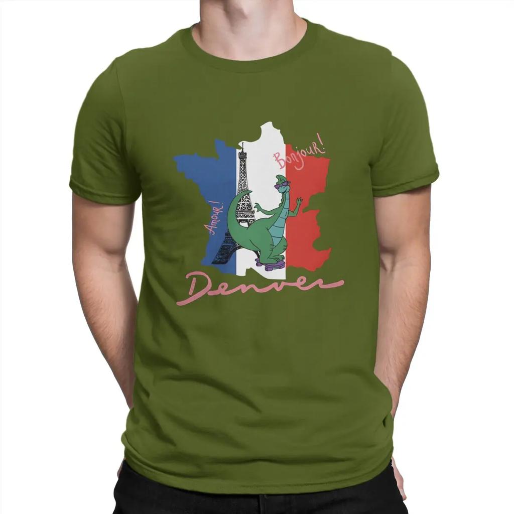 Men T-Shirts In France Awesome 100% Cotton Tee Shirt Short Sleeve Denver T Shirt Crewneck Clothing Gift Idea
