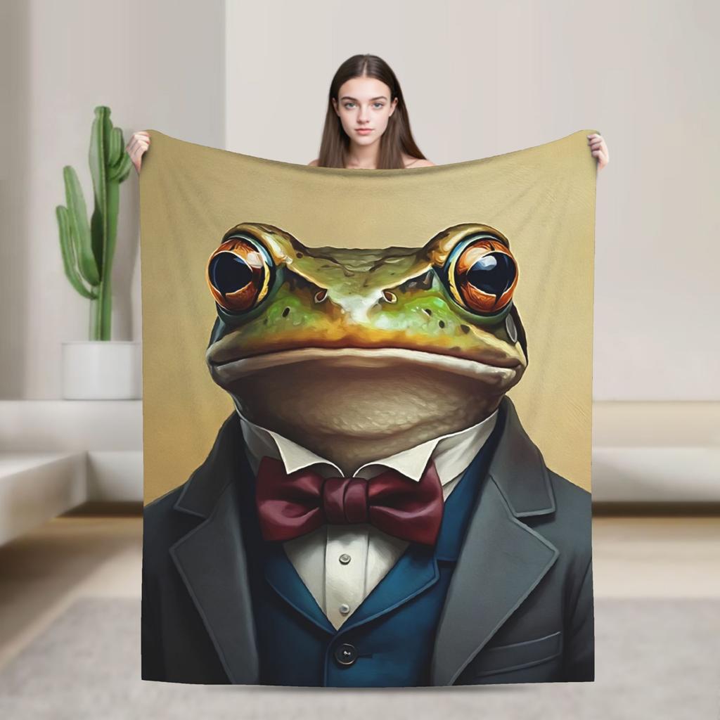 The Dapper Animals Blanket Quality Warm Soft Throw Blanket Autumn Girls Boys Couch Chair Fluffy Bedspread