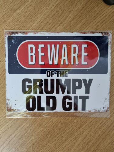 

Vintage Old Git Humour Gift Decor Plaque Bar Pub Shed Man Cave Metal SignAluminum 20x30cm（7.8x11.8inch）