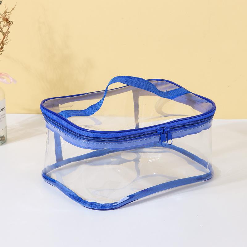 New Transparent Storage Bag Pouch with Zipper Carry Handle for Lego Small Building Blocks Toy Home Organization Outdoor Travel