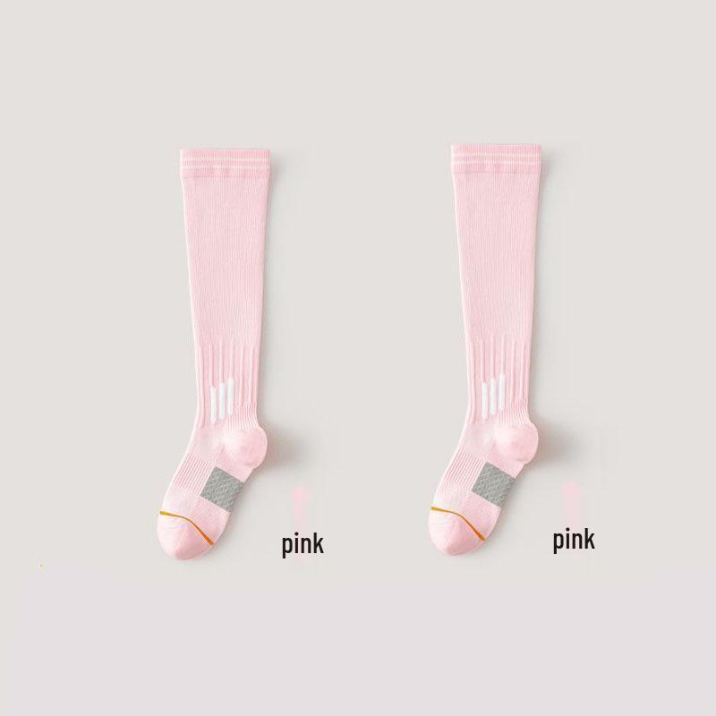 Professional Grade Long Compression Socks for Yoga, Fitness, Sports, Jump Rope, and Pilates with Non-Slip Design