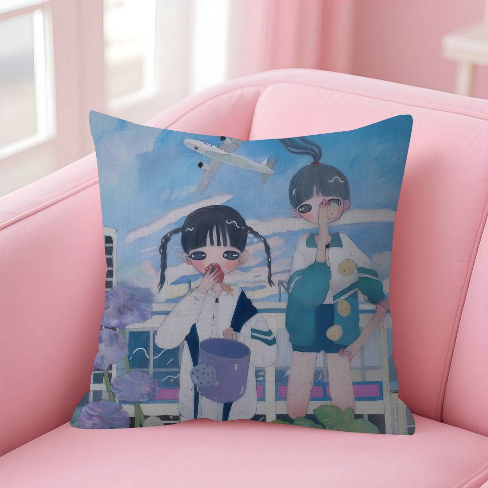 Art Aya Takano Girl Pillow Anime Pillow Sofa Bed Head Pillow Cover Cushion Cover Fashion
