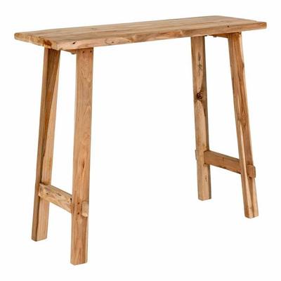 Consola 90x30x80 cm en teca natural