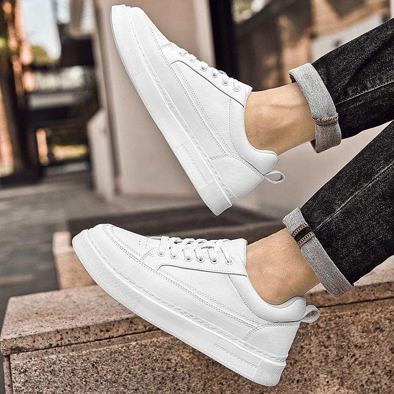 Fashion Casual men's board shoes High quality luxury minimalist style Outdoor street walking Fashion youth hot selling shoes white