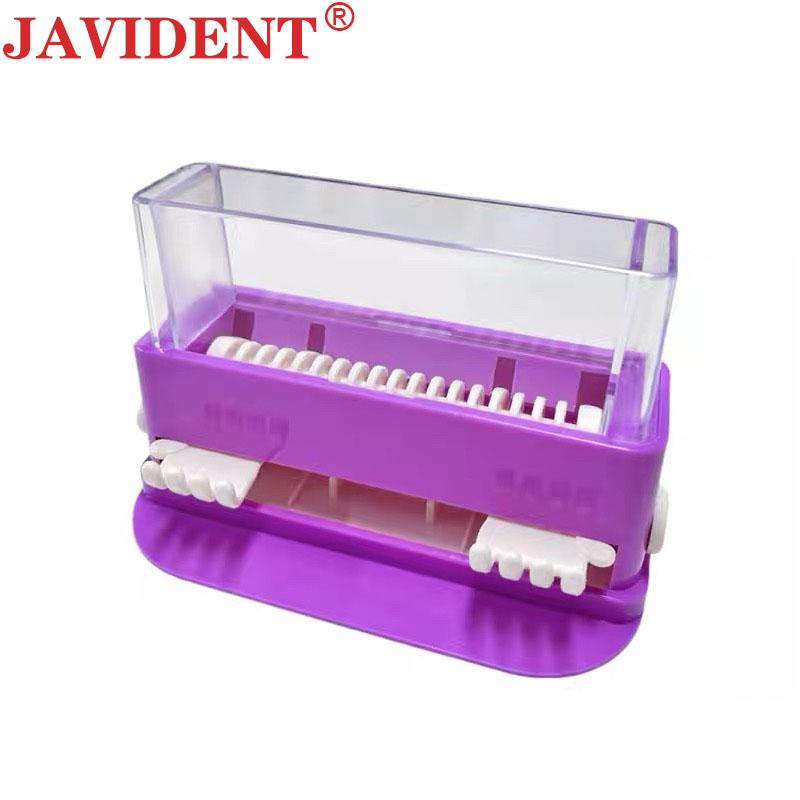 Dental Press-Type Applicator Dispenser Dispenser Box for Disposable Brushes Storage Rack for Oral Dental Tools and Materials