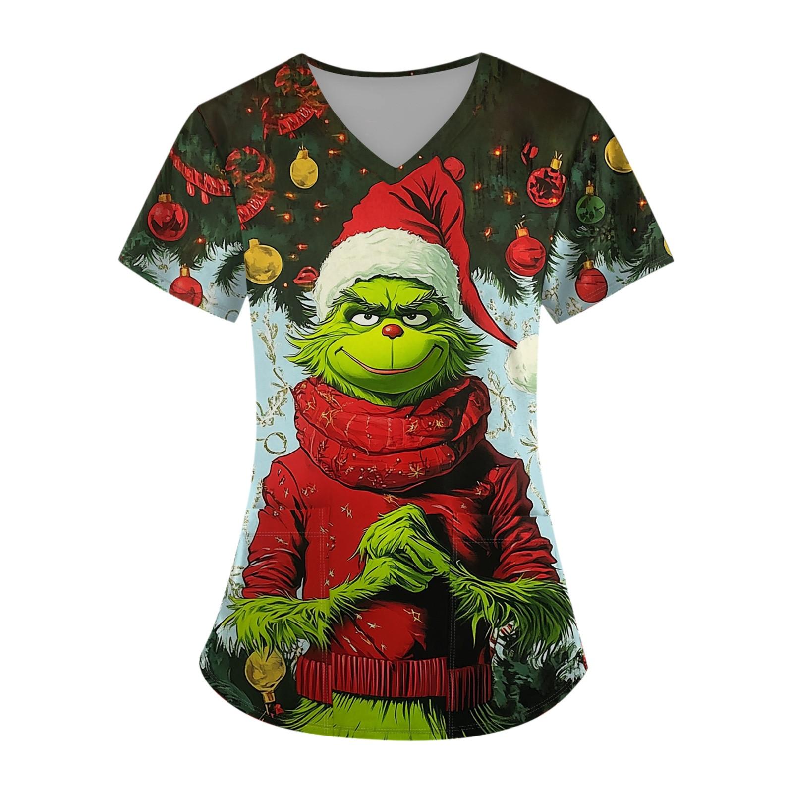 

Женский топ с карманом и коротким рукавом с крестом и V-образным вырезом XL винный