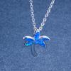 European and American Coconut Tree Pentagram Pendant Necklace with Versatile Temperament and High End Feel