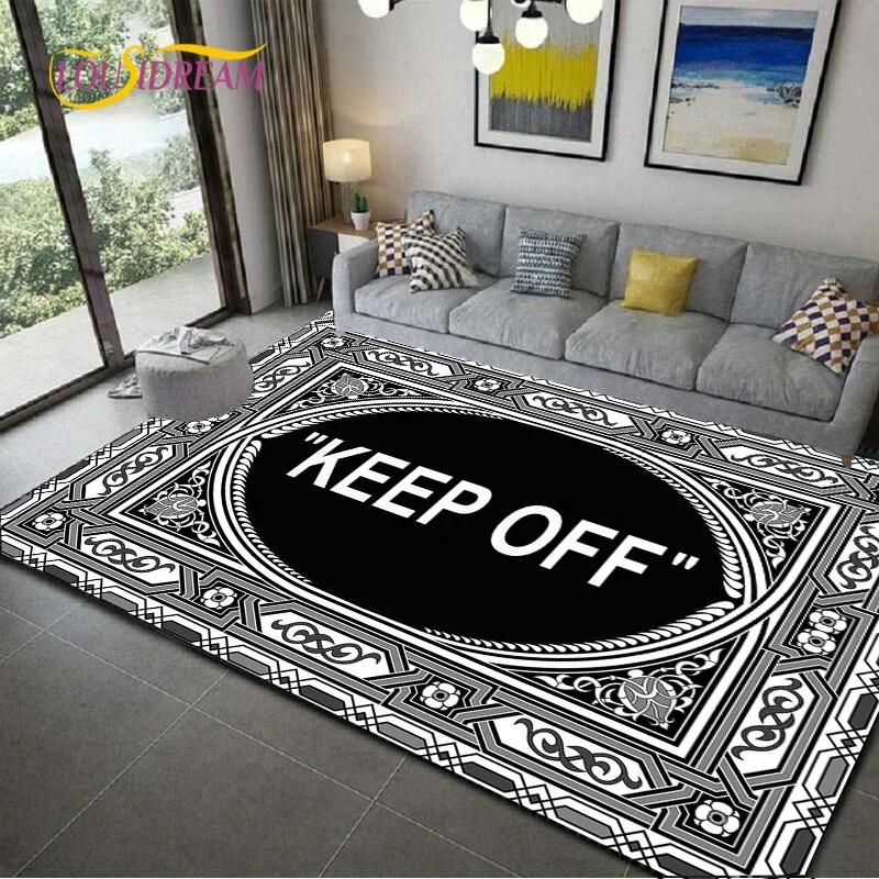 

ДЕРЖАТЬСЯ ПОДАЛЬШЕ Креативный ковер для декора гостиной, спальни, журнального столика, кухни, ванной комнаты, противоскользящий напольный коврик 40x60cm16x24in