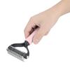 Pet Dog Cat Fur Hair Knot Cutter Rake Hair Removal Comb Brush Grooming Toolpink S