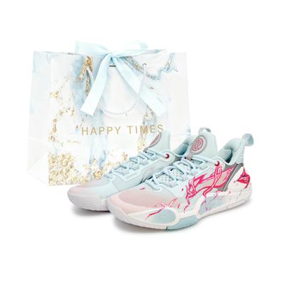 Li Ning Speed 9 Sakura Speed Electric Glow, Torba na zakupy Amortyzacja Antypoślizgowe Odbicie Niskie Buty do koszykówki ABPT001-6(Drużyna1496-)