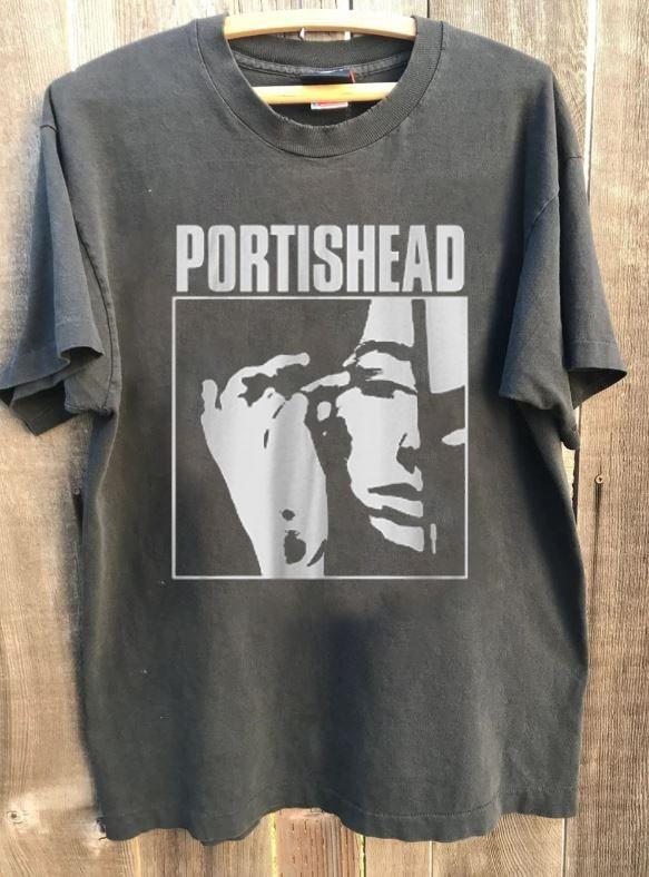Portishead Band Album Covers 90 s Graphic Charcoal Unisex T shirt Unisex T-Shirt XXXXL