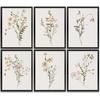 Gubrandin 6PCS Vintage Botanical Wildflower Art Wall Art Prints Artwork Paintings for Home Farmhouse Office Bathroom Kitchen Bedroom Wall Decor (8x10