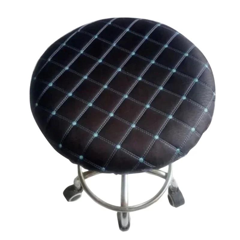 Round Elastic Tool Cover Polyester Dustproof Seat Bar Stool Chair Home Restaurant Furniture Protector
