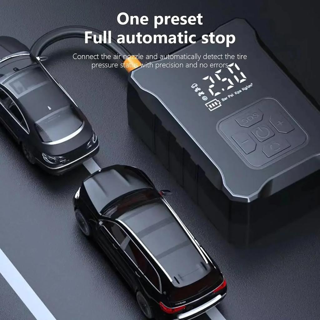 150PSI Electric Air Pump Digital Display Wireless Air Compressor Portable Quick Air Pump Tire Inflator Forr Motorcycle Car Tire