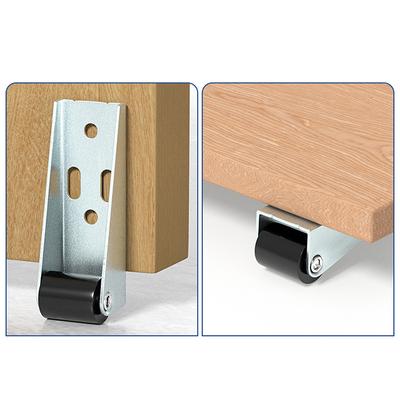 Furniture Casters Pulleytelescopic Mobile Wheels Table Load-Bearing Pulley Guide Heavy Trolley Wheel Furniture Accessories