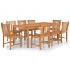 VidaXL 9-piece Garden Dining Set 200 X 100 Cm In Solid Teak Wood 3059946