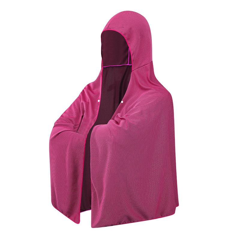 Ice Cool Beach Poncho Cover Up, Quick Dry Super Absorbent Oversized Hooded Towel Wrap For Swimming Beach Pool Travel