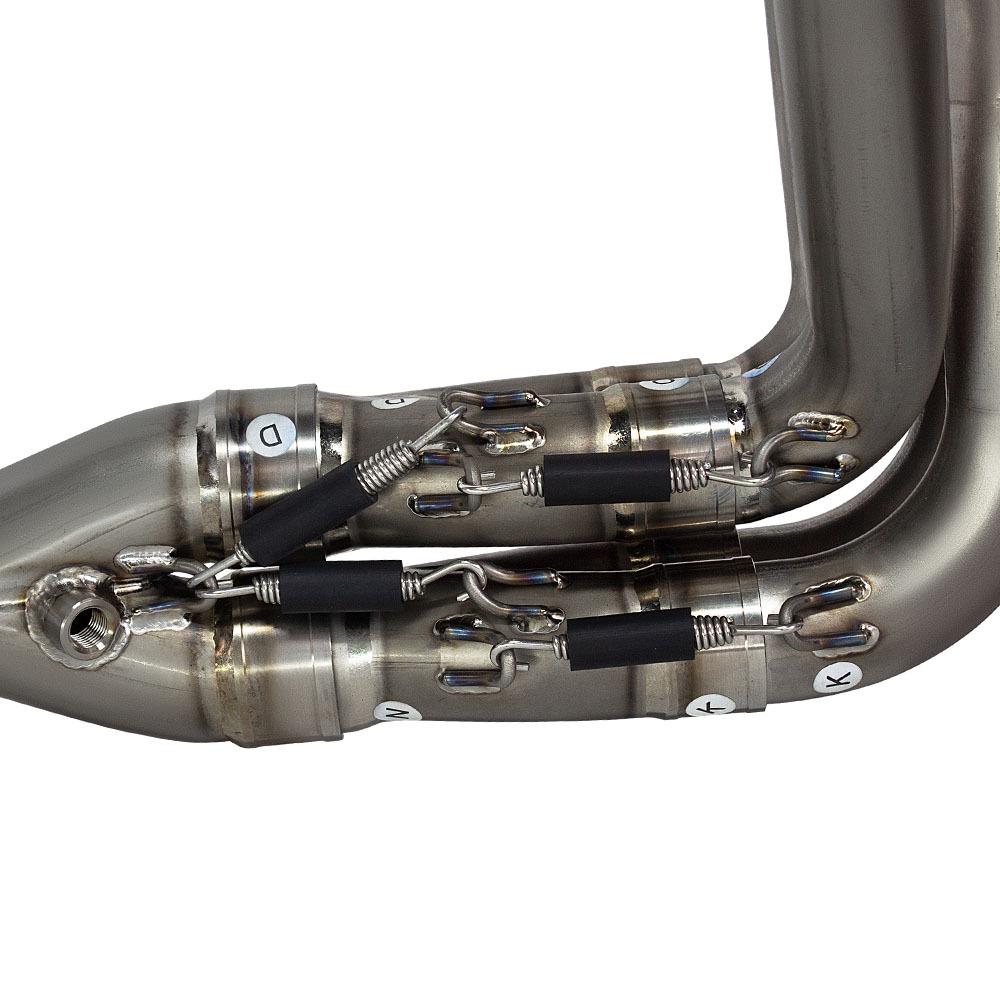 Ninja Motorcycle Exhaust Mod: ZX25R ZX4R Titanium Alloy Electric Valve - 60MM Front Section