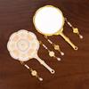 Metalen Handheld Make-up Spiegel Chinese Verboden Stad Bloemen Schoonheid Make-up Spiegel Nieuwe Handheld Make-up Spiegel Verfijnde Accessoires