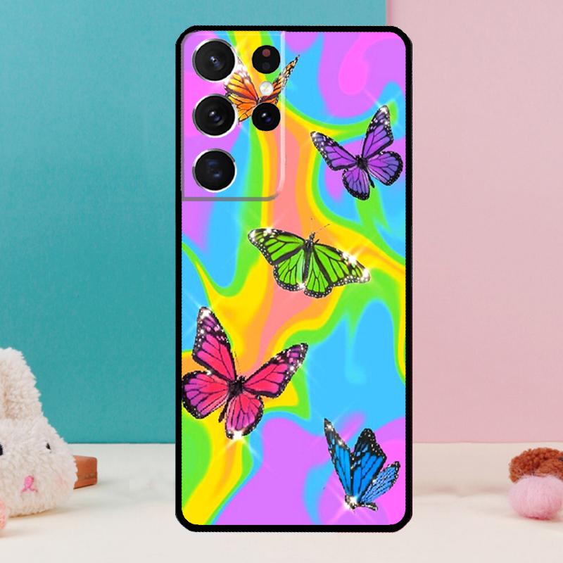 

Y2K Aesthetic Case For Samsung Galaxy S25 S24 S23 S22 S21 Ultra S9 S10 S20 Plus S24 FE Funda Cover Shell Galaxy S23
