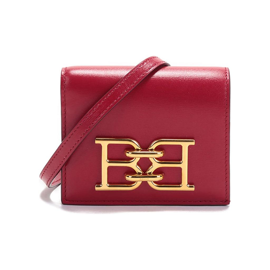 Bally Classic Horsebit Leather Mini Shoulder Bag Women Shoulder Bag Red BRITNEY-W-26
