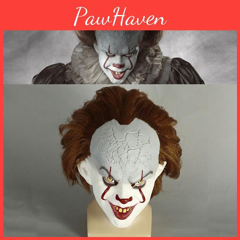 Authentische Stephen King's Es Pennywise Latexmaske Perfekt für Halloween Cosplay Events