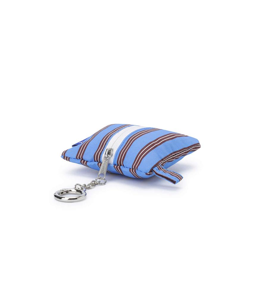 Clote Keyring Pouch - Striped Dark Blue