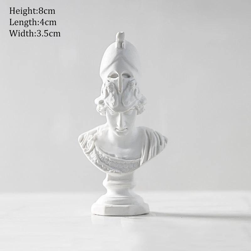 Ancient Greek Goddess Athena Sun God Apollo Mini Plaster Resin Statue Nordic Home Decoration David Head Figurine Art Ornaments
