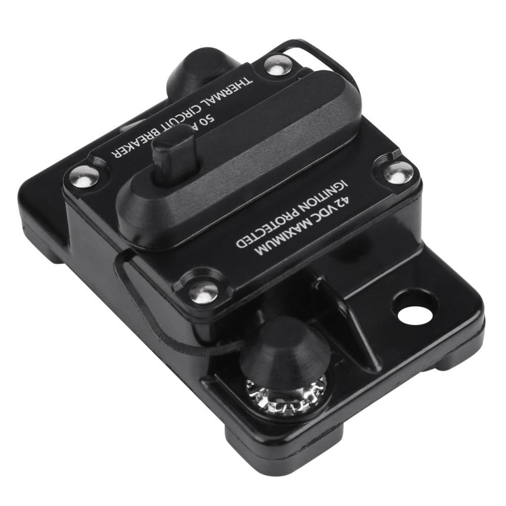 DC12V-42V Circuit Breaker 50-250A Reset Circuit Breaker  Car Stereo Audio