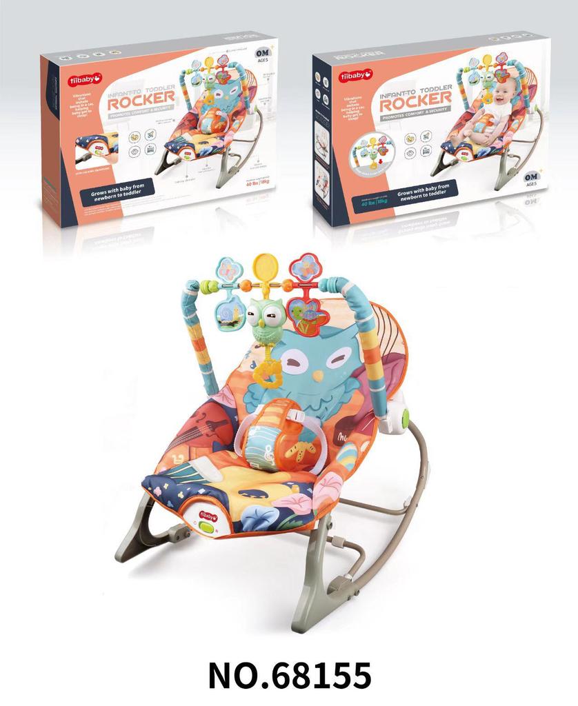 Baby Electric Rocking Chair with Music & Vibration Soothing Cradle Bed