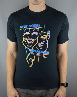 Vintage New York Broadway 80s T Shirt (Made In USA, Single Stitch)