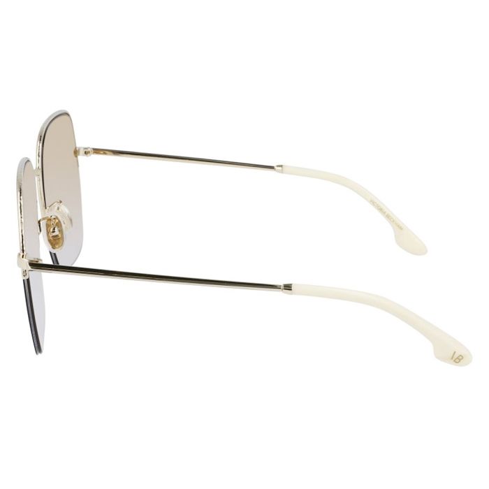 Lunettes de soleil carrées en métal VB214SA pour femme-doré