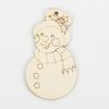 12 Pcs Wooden Christmas Ornaments To Paint Diy Blank Unfinished