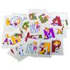 Baby Montessori Learning 33 Russian Girl Letter/Alphabet Cards Cartoon Flashcards Kindergarten Kids Educational Card for Childre
