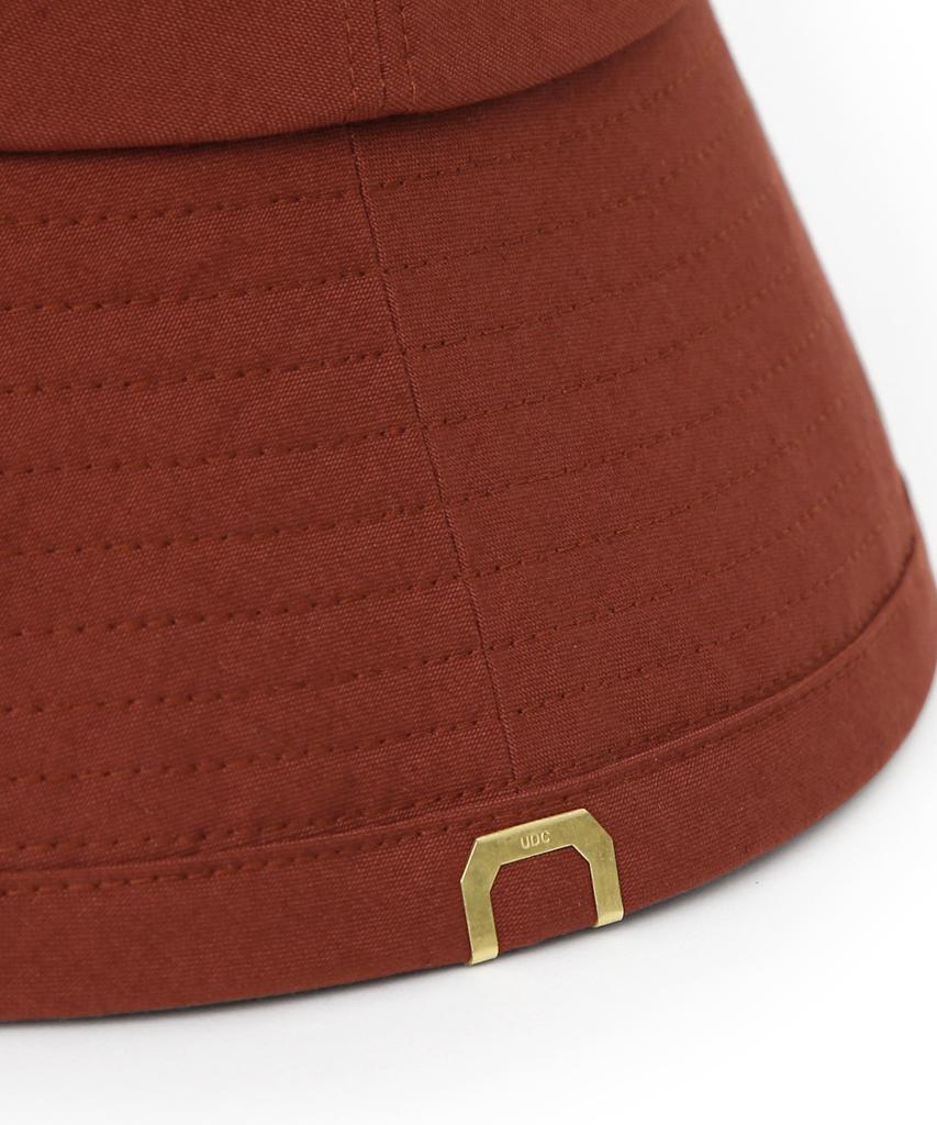 Eondeokeonteulolseutyudio Cotton Bucket Hat Drop Bucket / D Bio / Sunset Red